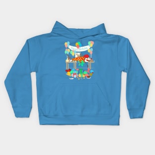 The Birthday Party Clown Shark Kids Hoodie